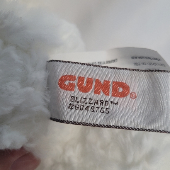 Gund Blizzard Polar Bear 12" Red Earmuffs Stuffed Animal Bear - Picture 6 of 8